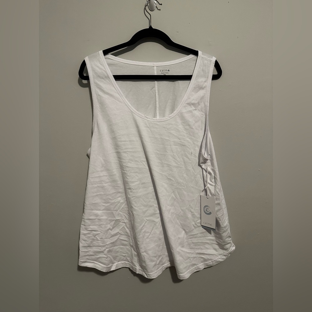 Calme by Johnny Was Scoop Neck Tank 100% cotton Size:XXL NWT